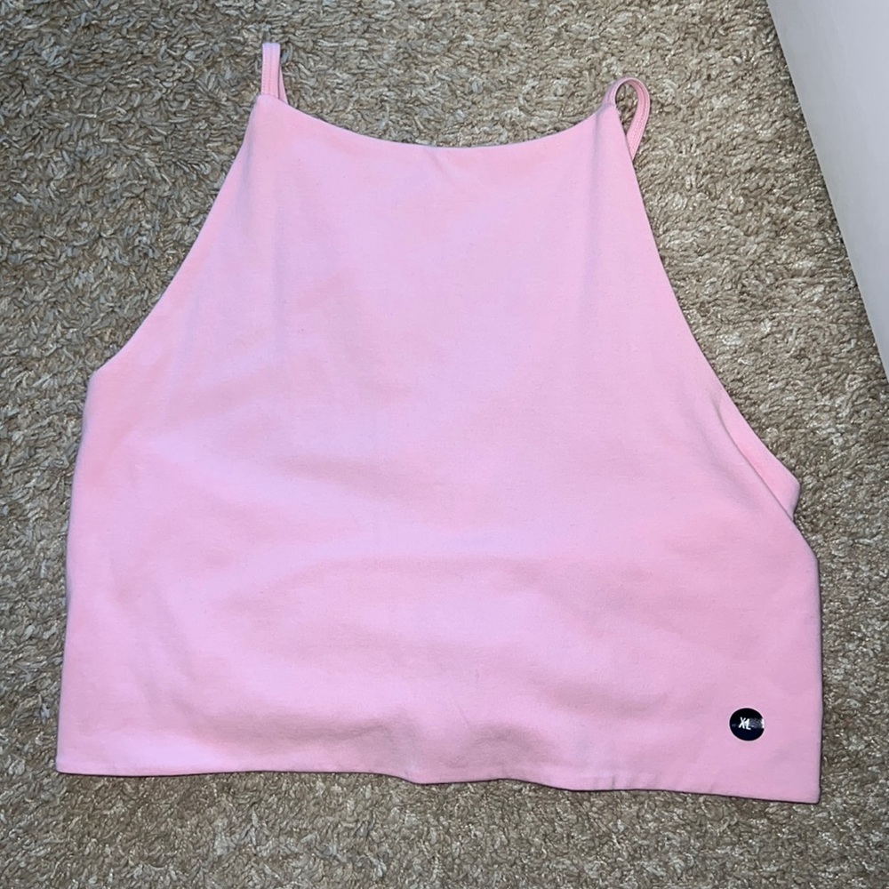 Pink crop top